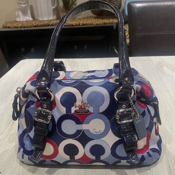 Coach Handbags - Coach Multicolor Madison Op Art Mini Satchel